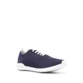Kiton logo-embroidered knit sneakers - Blue
