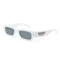 Dsquared2 Eyewear Hype logo-print rectangle-frame sunglasses - White