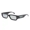 Dsquared2 Eyewear Hype logo-print rectangle-frame sunglasses - Black