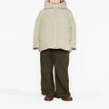 Jil Sander hooded quilted down jacket - Green