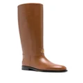 Bally Hollie leather knee-high boots - Brown