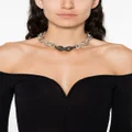 ISABEL MARANT crystal-embellished curb-chain necklace - Black