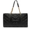Tory Burch Fleming leather tote bag - Black