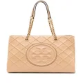 Tory Burch Fleming leather tote bag - Neutrals