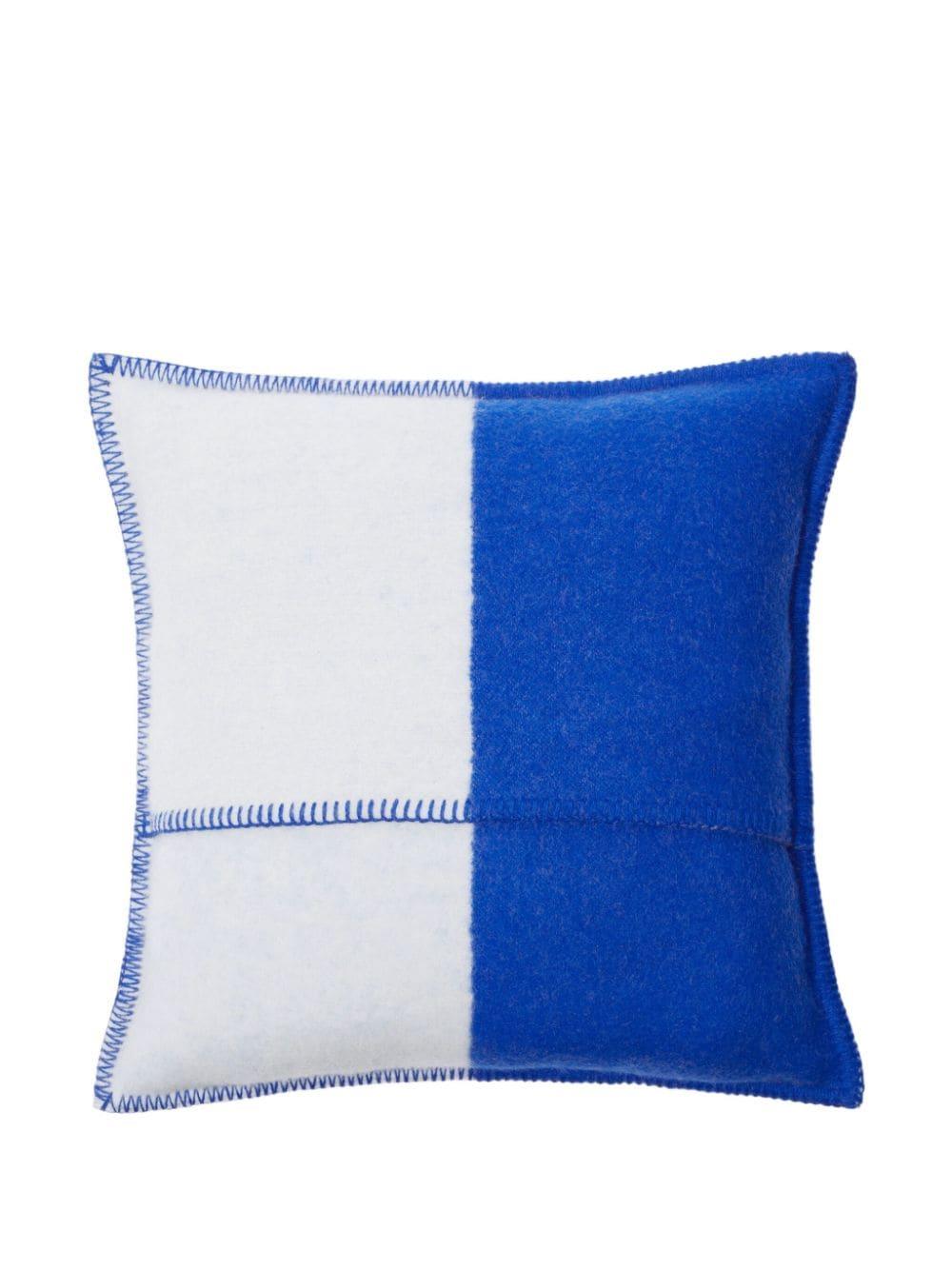 Burberry EKD-jacquard wool cushion - Blue