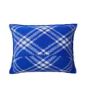 Burberry checked wool cushion - Blue