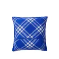 Burberry checked wool cushion - Blue