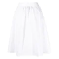 Philipp Plein bow detail A-line skirt - White
