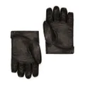 Dolce & Gabbana DG-logo embossed leather gloves - Black