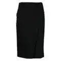 Emporio Armani high-waisted straight skirt - Black