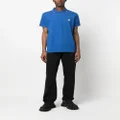 Moncler logo-collar polo shirt - Blue