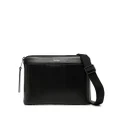 Paul Smith Shadow Stripe leather messenger bag - Black