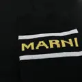 Marni logo-intarsia contrast-trim socks - Black
