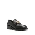 Lanvin buckled leather loafers - Black