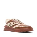 Versace Greca Odissea shearling sneakers - Brown