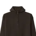 Burberry short-zip wool hoodie - Brown