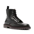 Common Projects lace-up leather combat boots - Black