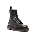 Common Projects lace-up leather combat boots - Black