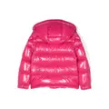 Moncler Enfant logo-patch padded jacket - Pink