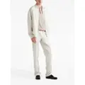 Prada zip-up silk jacket - White