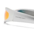 Balenciaga Eyewear Reverse XP Wrap oval-frame sunglasses - Silver
