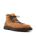 Brunello Cucinelli lace-up suede boots - Brown