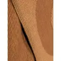 BOSS intarsia-knit logo scarf - Brown