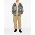 Universal Works plaid check-pattern knitted jacket - Grey