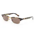 Polo Ralph Lauren Clubmaster-frame tinted sunglasses - Brown