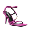 Versace Crystal Medusa '95 125mm sandals - Pink
