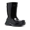 Balenciaga x Crocs patent-finish boots - Black