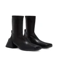 Jil Sander block-heel leather boots - Black