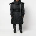 Rick Owens hooded gilet coat - Black