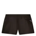 Dolce & Gabbana logo-patch swim shorts - Black