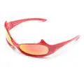 Balenciaga Eyewear Gotham oversize-frame sunglasses - Red