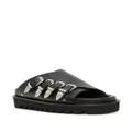 Toga buckle-detail leather sandals - Black