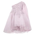 MAISON AVA Leia floral-appliqué dress - Pink