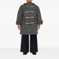 DUNST panelled hooded duffle coat - Grey