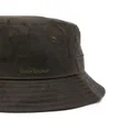 Barbour Belsay logo-embroidered cotton bucket hat - Green