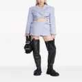 Dion Lee high-waist buckled miniskirt - Blue