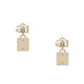 Dolce & Gabbana logo-lettering drop earrings - Gold