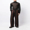 Vivienne Westwood Humphrey striped jacquard trousers - Black