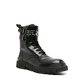 Philipp Plein Gothic Plein leather ankle boots - Black