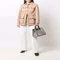 Ferragamo pocket-detail belted jacket - Neutrals
