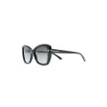 TOM FORD Eyewear logo-detail butterfly-frame sunglasses - Black