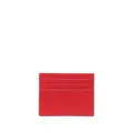 Ferragamo logo-plaque leather cardholder - Red
