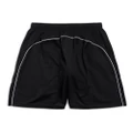 Balenciaga logo-print cotton track shorts - Black