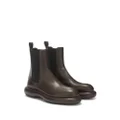 Jil Sander leather ankle boots - Brown