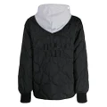 CHOCOOLATE quilted hooded jacket - Black