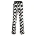 TOM FORD abstract-print silk trousers - Black